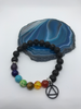 Lava Bead Bracelet with AA Symbol