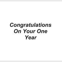 1 Year Birthday Card