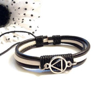 Leather Adjustment AA Bracelet