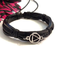 Leather Adjustment AA Bracelet