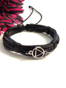 Leather Adjustment AA Bracelet