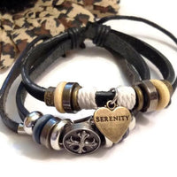 Serenity Leather Adjustable Bracelet