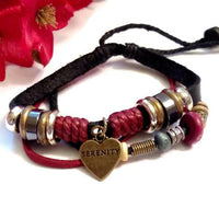 Serenity Leather Adjustable Bracelet
