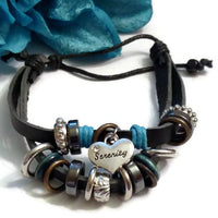 Serenity Leather Adjustable Bracelet