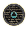 AA Medallion Glitter Turquoise with White Triangle Bling Crystals