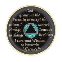 AA Medallion Glitter Turquoise