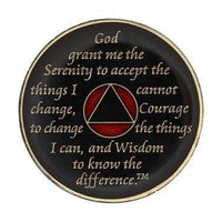 AA Medallion Red Coin with AB White Triangle Bling Crystals