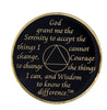 AA Medallion Black with Transition Bling Crystals