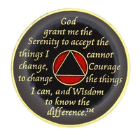 AA Medallion Black Red Coin