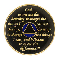 AA Medallion Black and Purple Coin