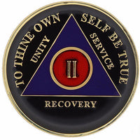 AA Medallion Black and Purple Coin