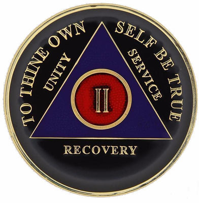 AA Medallion Black and Purple Coin
