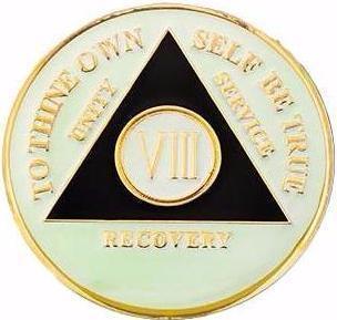AA Medallion Glow in the Dark Coin