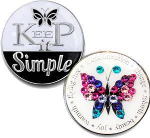 'Keep It Simple' Bling Medallion