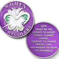 'Women in Recovery' Medallion - Turquoise, Coral or Purple